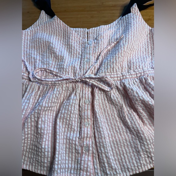 GUC Sabina Musayev- Pink Stripe Jess Top. Size M - Picture 8 of 9